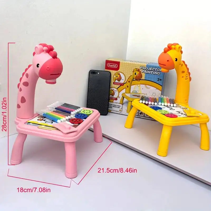 Kids Drawing Projector Toy with Light & Music