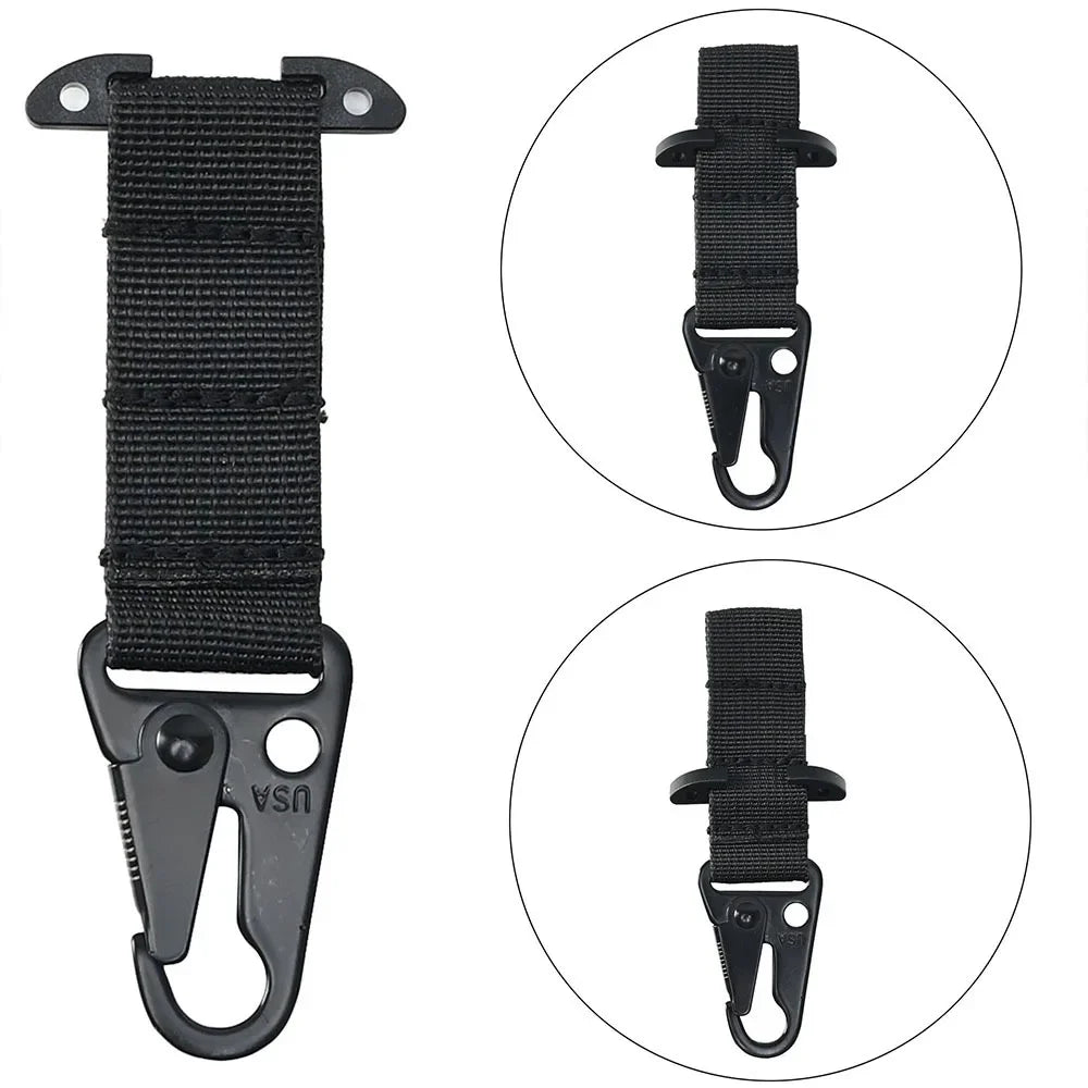 MOLLE T-Mount Carabiner Clip - Tactical Gear Attachment Hook
