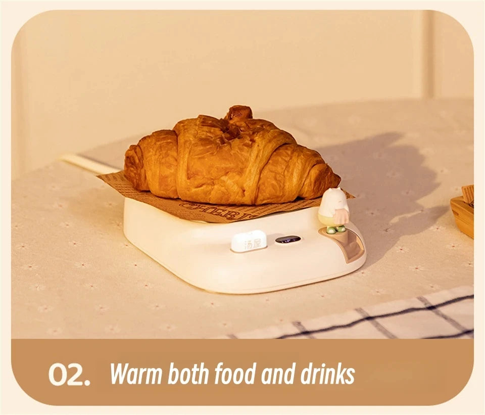 25W Coffee Mug Warmer Cup Heater Electric Hot Plate 4 Temperature Settings Warmer Cup Coaster for Tea Milk Water Heating Pad