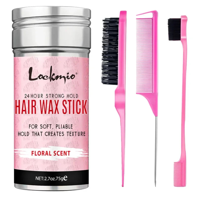 Professional Styling Wax Kit for Women,Smoothing, Broken Back Hair Mud, Anti-frizz Pomade,Messy Hairs Control Wax Rod