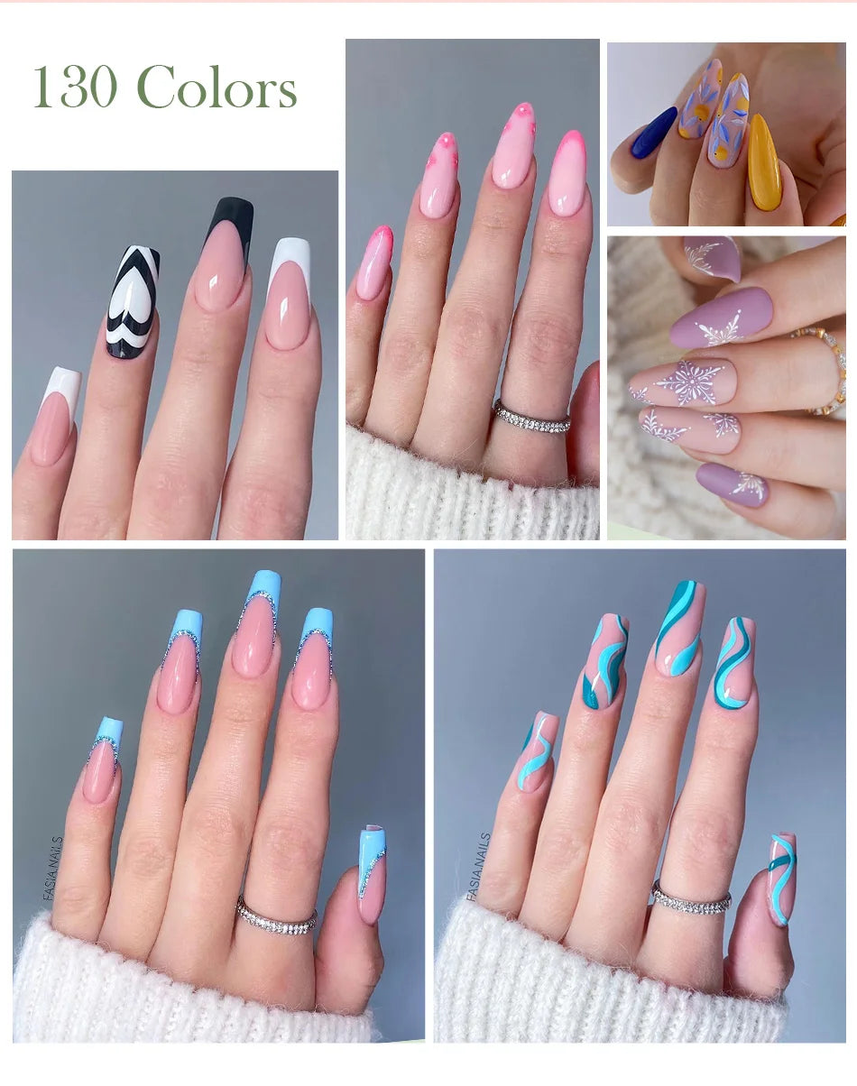 Vernis à ongles gel BORN PRETTY 10 ml, 130 couleurs, semi-permanent, semi-dissolvable, UV, base et top coat.