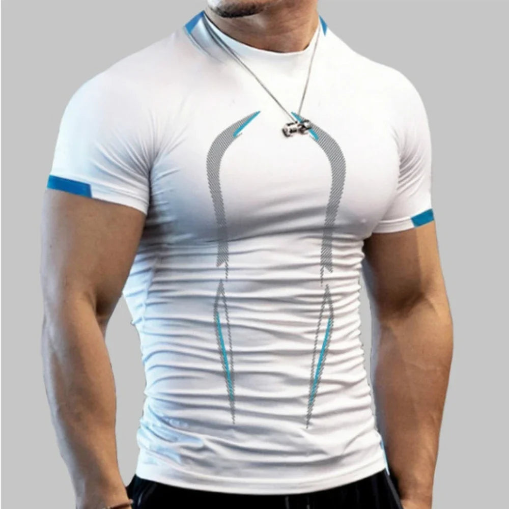 Men's Quick-Dry Gym Shirt - Breathable Training & Running Tee