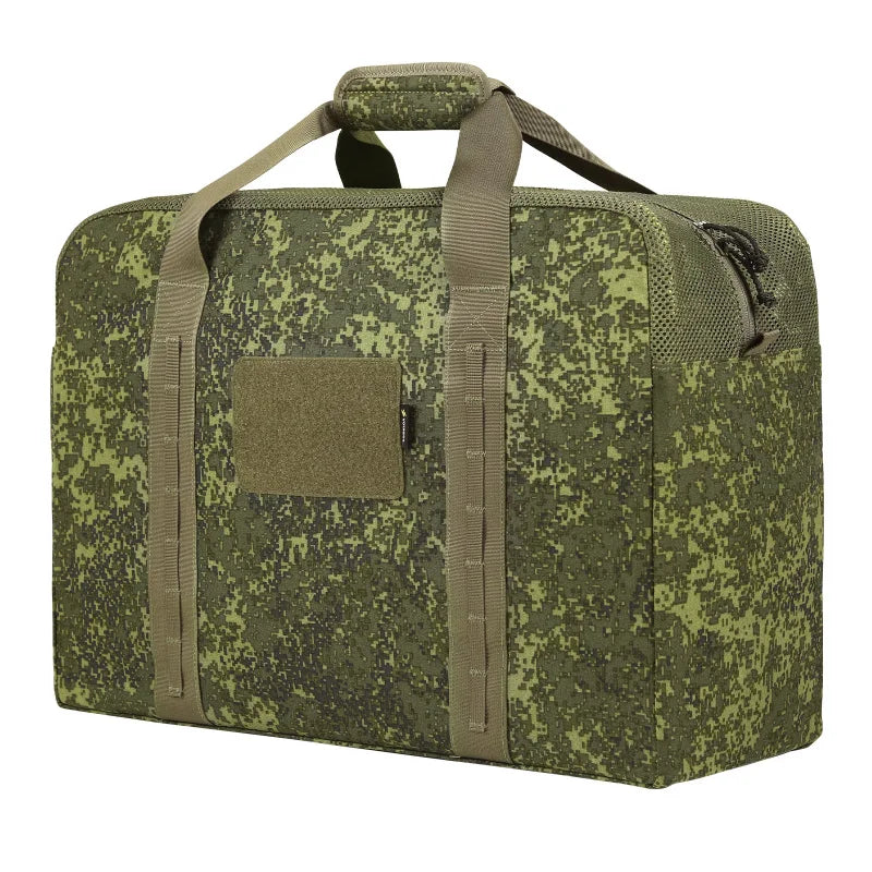 Military Duffle Bag, 52L Heavy Duty Extra Large Army Duffle Bag, Tactical Duffle Bag for Shooting Camping Hiking Traveling Steal