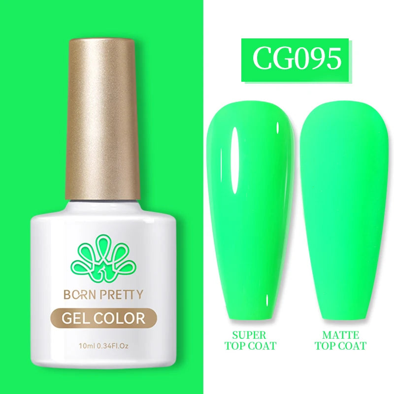 Vernis à ongles gel BORN PRETTY 10 ml, 130 couleurs, semi-permanent, semi-dissolvable, UV, base et top coat.