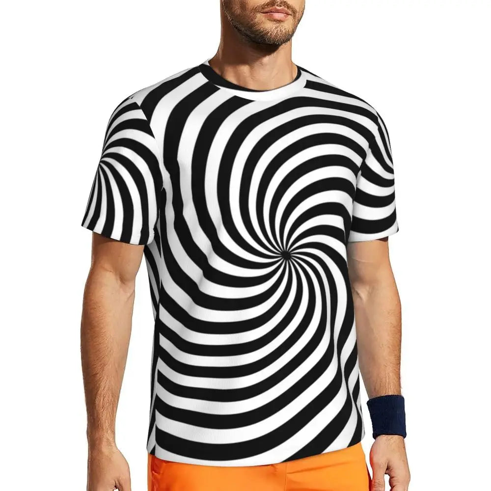 Gym T-Shirt Mondrian Line - Colorful Plaid Y2K Retro Graphic Tee