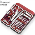 Kit complet de manucure et pédicure professionnel 19 pièces - Soin des ongles