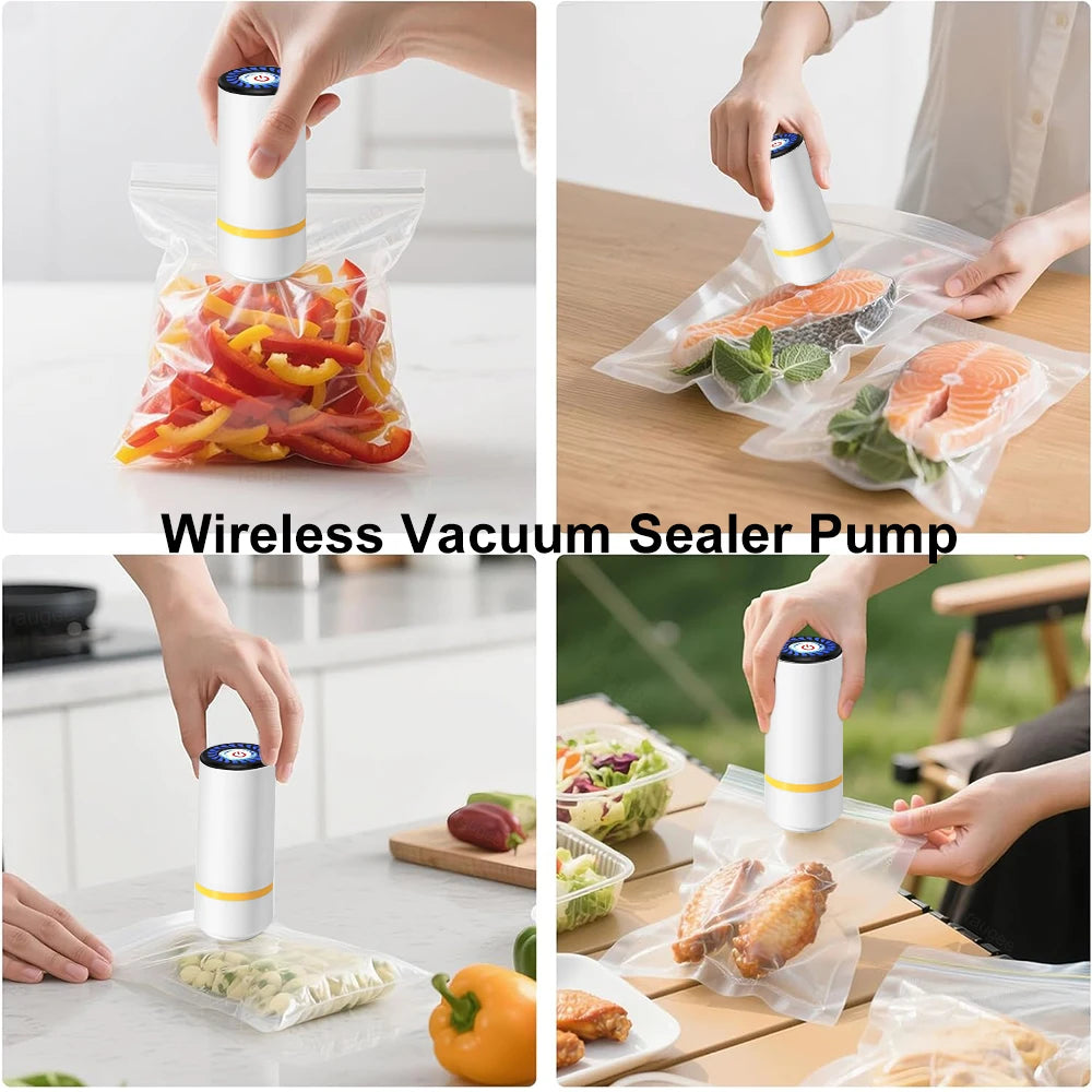 Machine de mise sous vide alimentaire, pompe de scellage électrique, machine d'emballage sous vide portable et rechargeable pour aliments