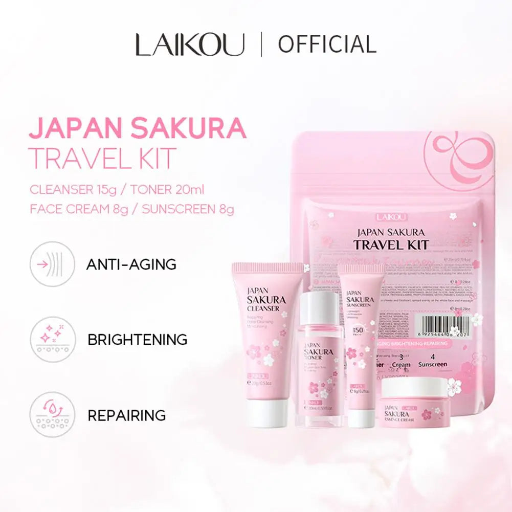 Sakura Skin Care Set - Complete Cleansing & Moisturizing Collection