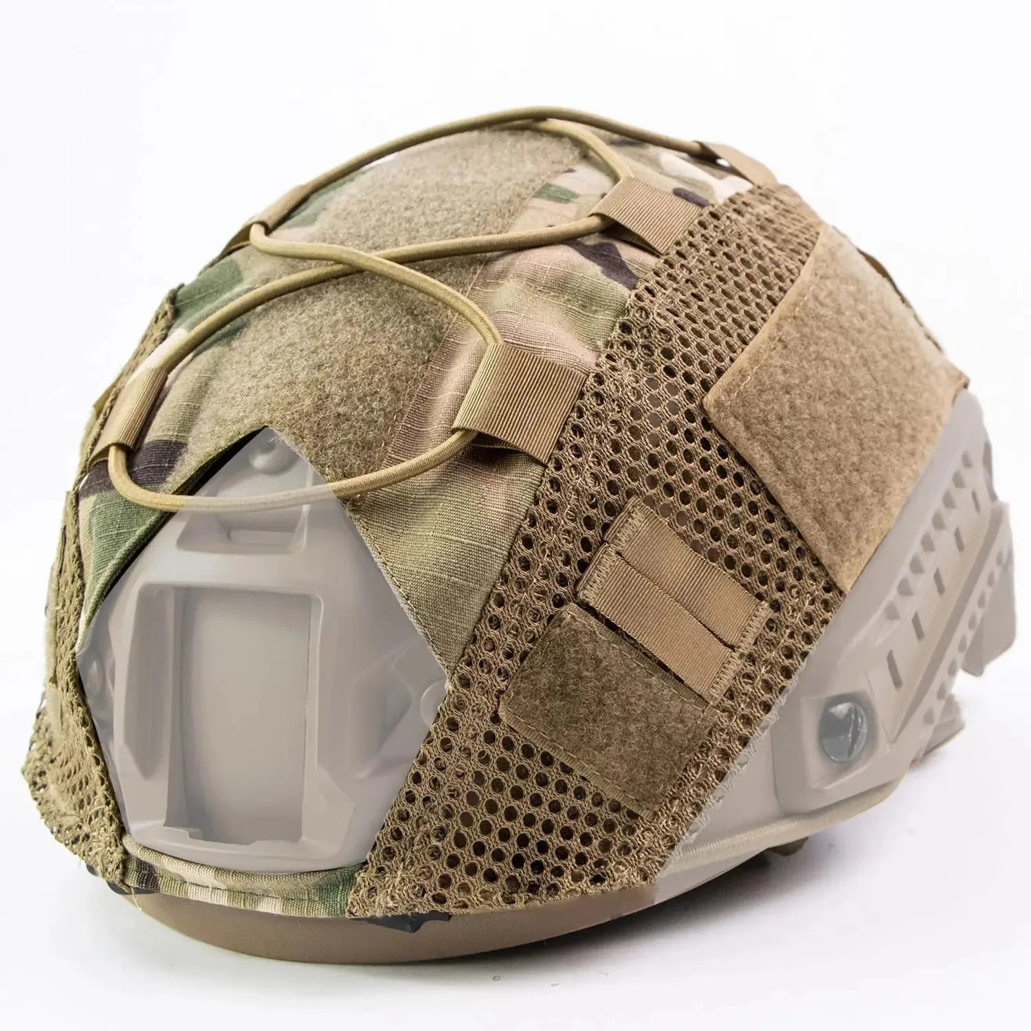Tactical Helmet Cover - Multi-Camo Fast Helmet Cover for Airsoft & Paintball