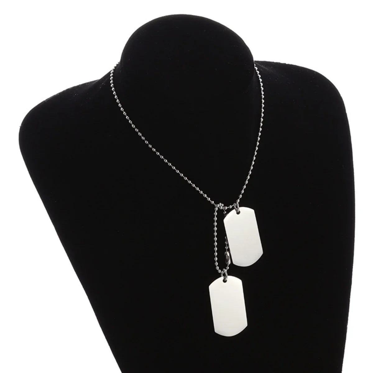 Military Dog Tag Necklace - Stainless Steel