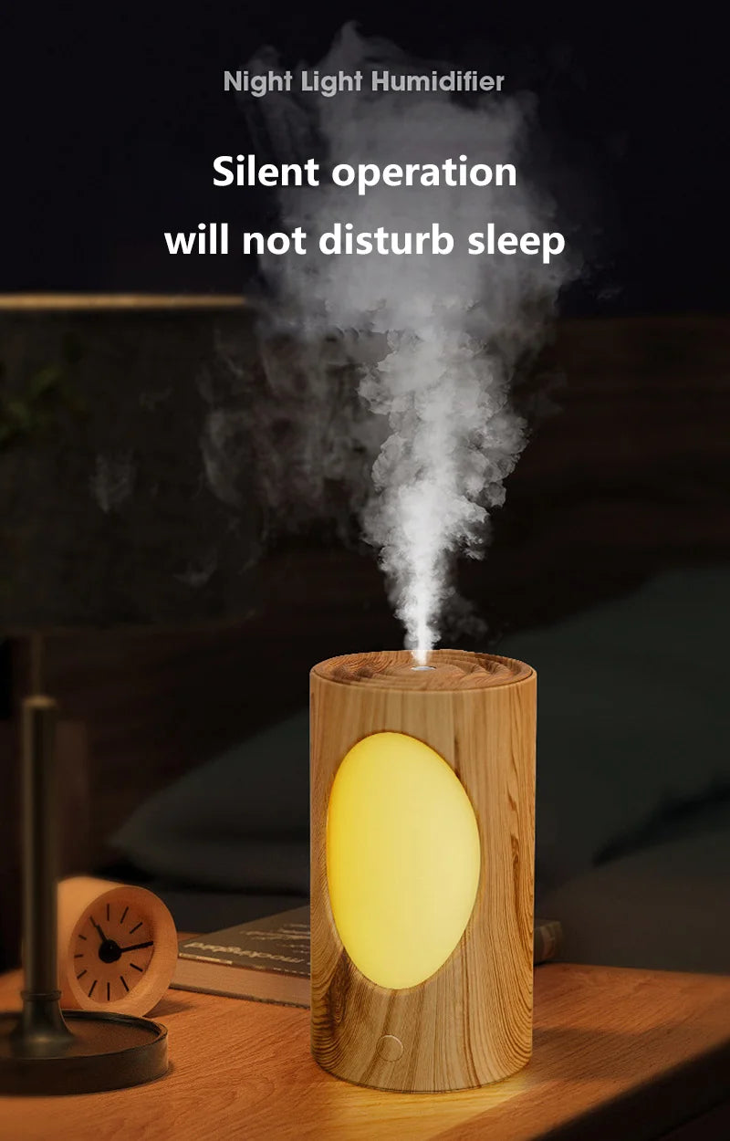Diffuseur d'arômes portable 600 ml - Humidificateur sans fil avec lumières LED