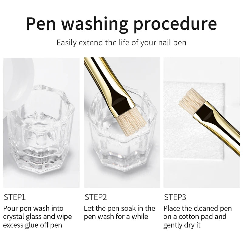 Professional Nail Art Stripe Liner Brushes - Multifunctional Design Set