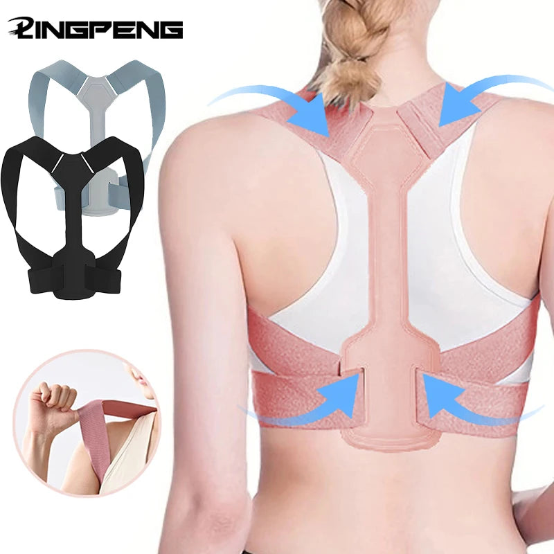 Back Straightener Posture Corrector Women Men Upper Back Brace Posture Belt Relief Scoliosis Suppor Back Harness Posture