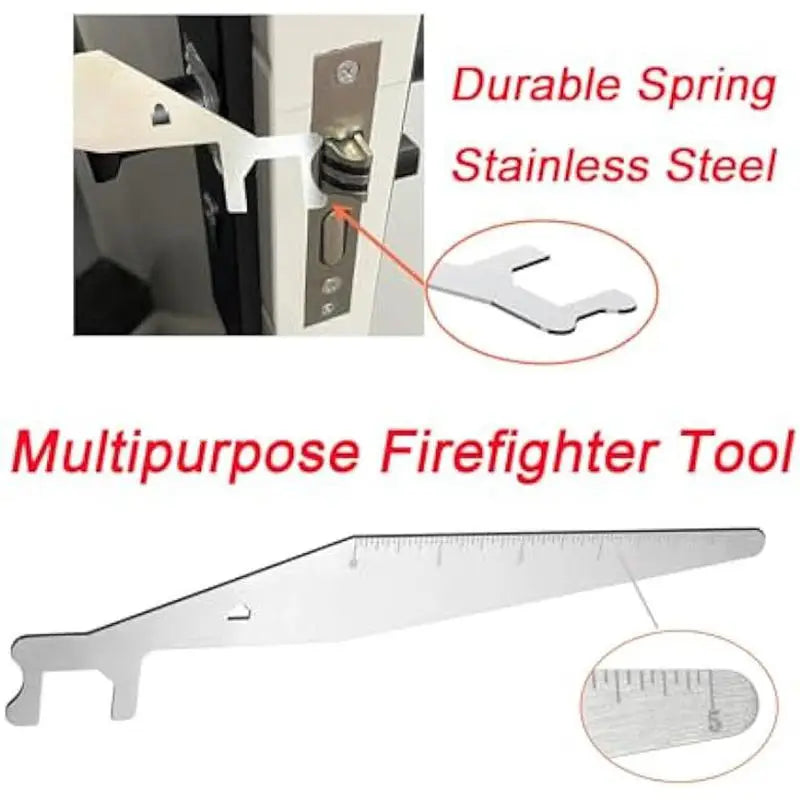 Nouveaux outils pour pompiers et secouristes : outils multifonctions en acier à ressort, leviers et barres de levier multifonctionnels.