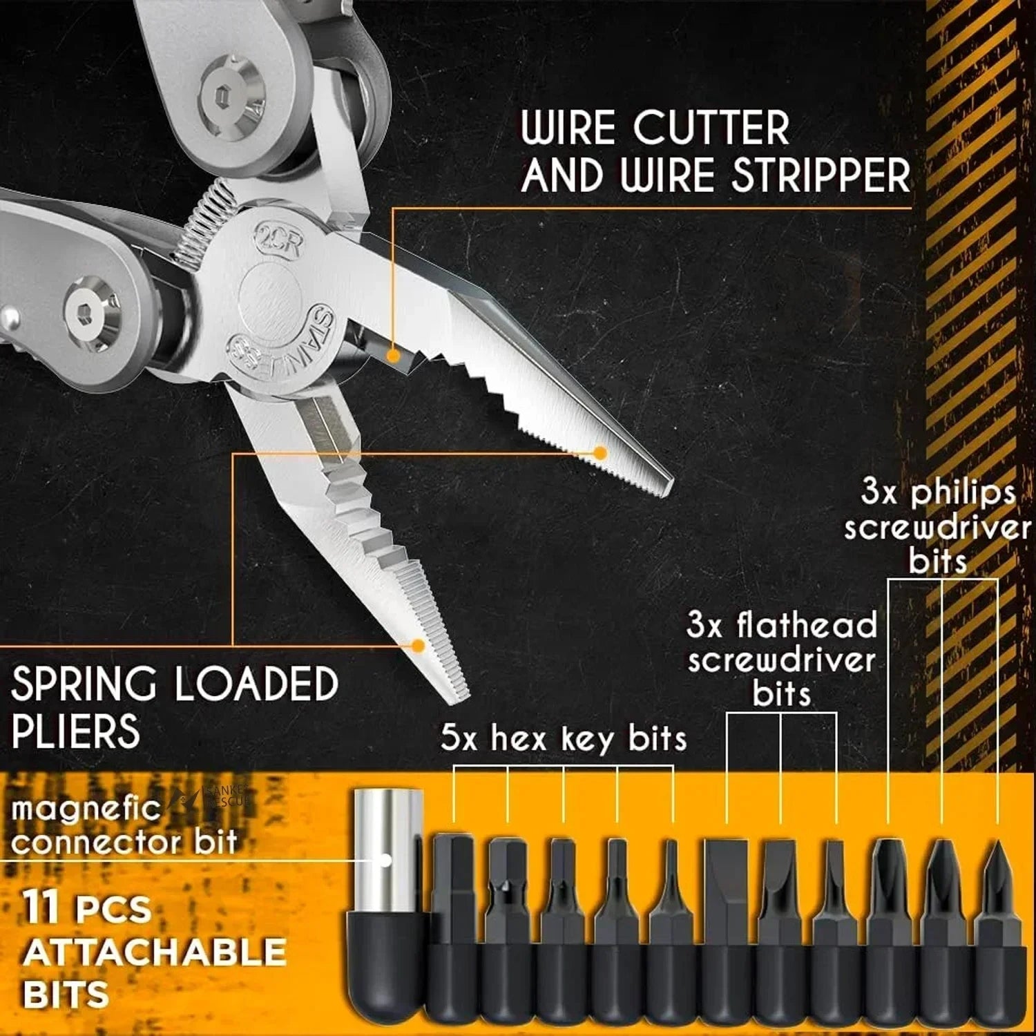24-in-1 Premium Multitool Pliers Set
