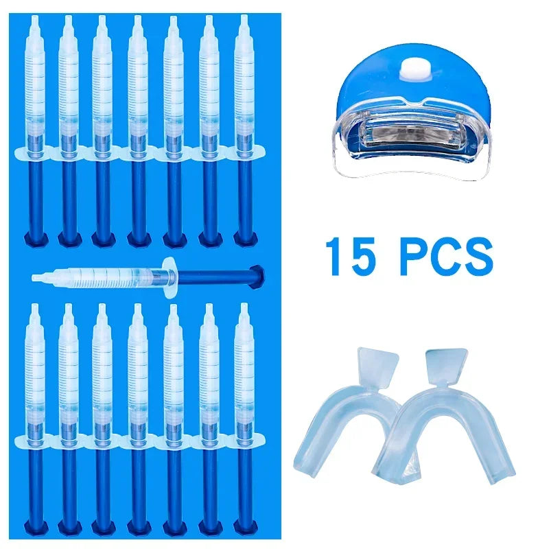 Home Use Teeth Whitening Kit Oral gels Tooth Whitener Bleaching White With 44% Peroxide whitening teeth gels dental brush