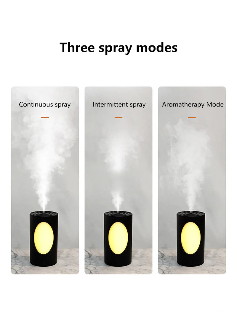 Diffuseur d'arômes portable 600 ml - Humidificateur sans fil avec lumières LED