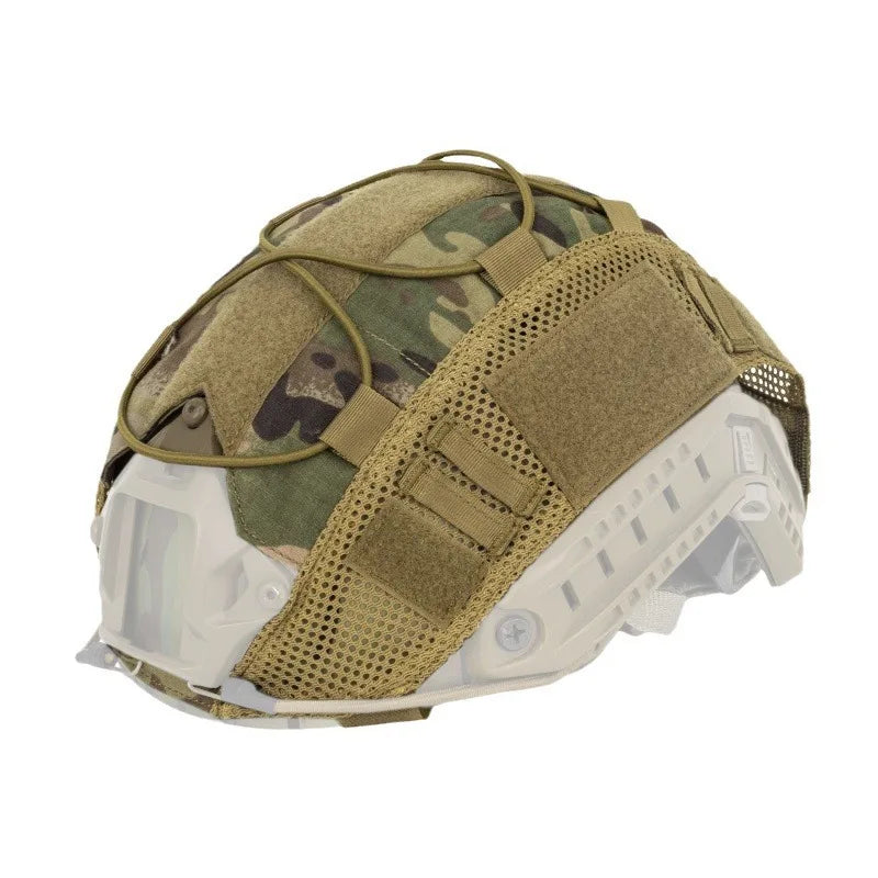 Tactical Helmet Cover - Multi-Camo Fast Helmet Cover for Airsoft & Paintball