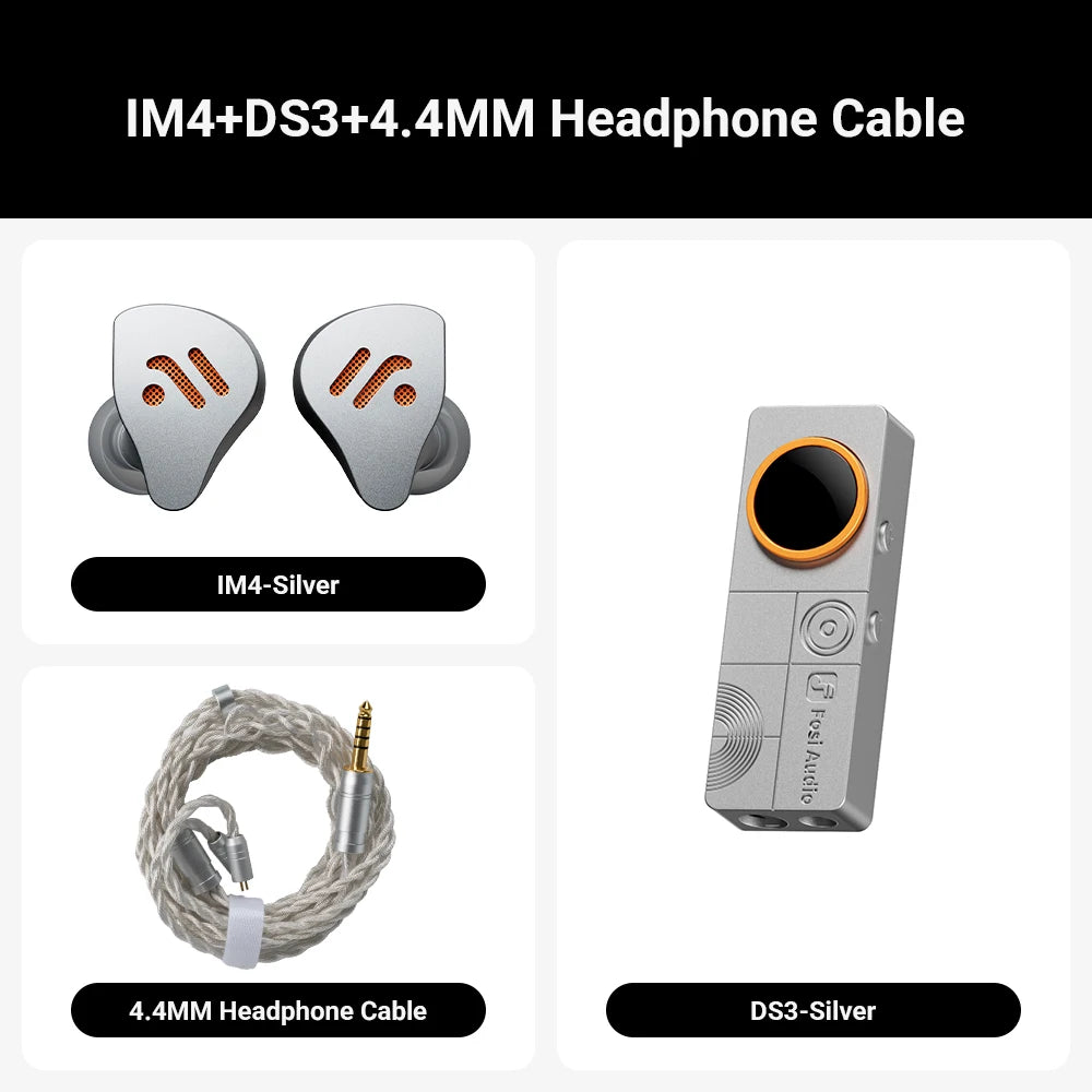 Fosi Audio DS3 DAC Amp Portable HIFI Headphone Amplifer  XMOS XU316 DSD512   dongle dac 4.4mm Balanced/3.5mm Jack