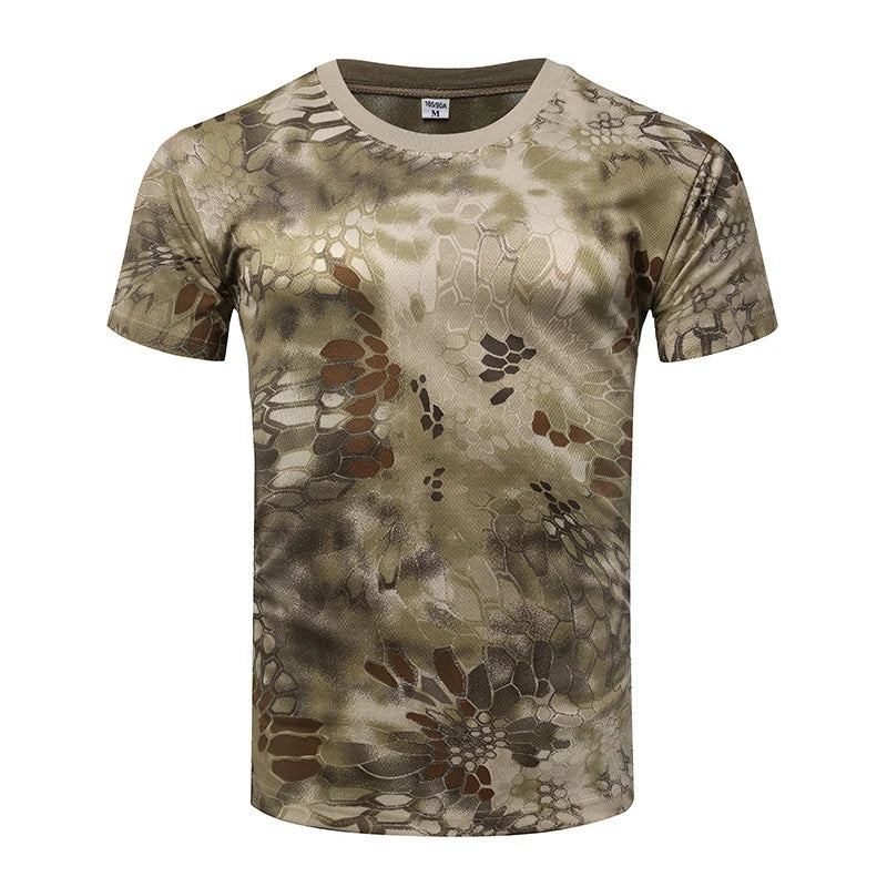 Outdoor Sports Camouflage T-Shirt - Quick Dry Hiking & Hunting Tee