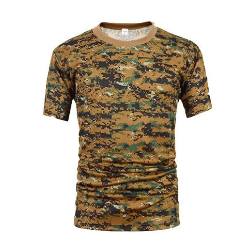 Outdoor Sports Camouflage T-Shirt - Quick Dry Hiking & Hunting Tee
