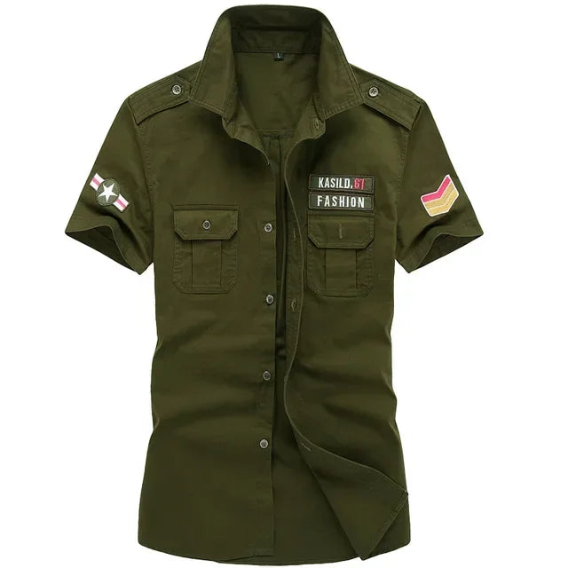 Summer Military Shirt - Airborne Tactical Air Assault Cotton Tee