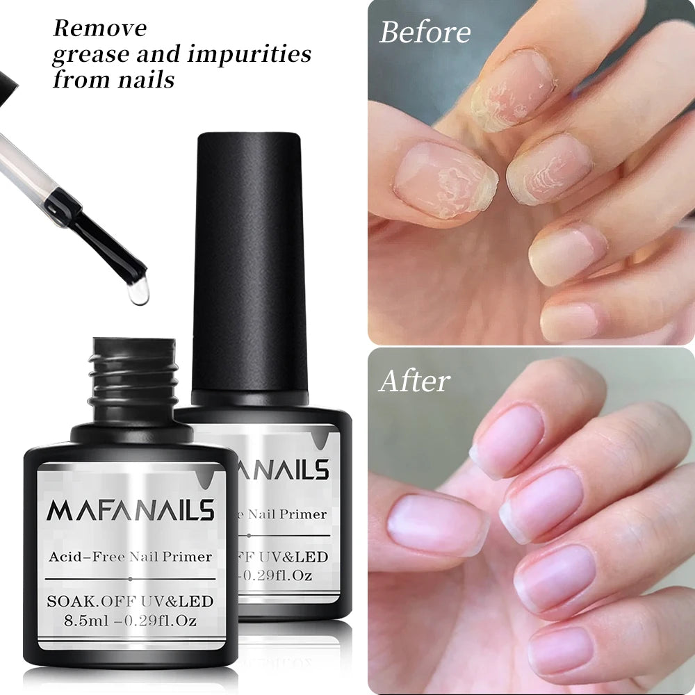 Professional Nail Prep Dehydrator & Acid-Free Primer - 2-Step System