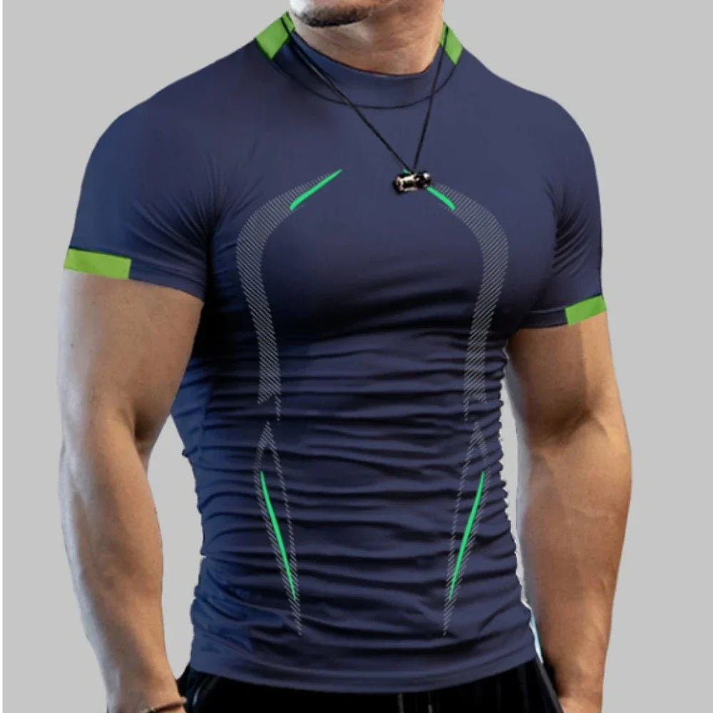 Men's Quick-Dry Gym Shirt - Breathable Training & Running Tee