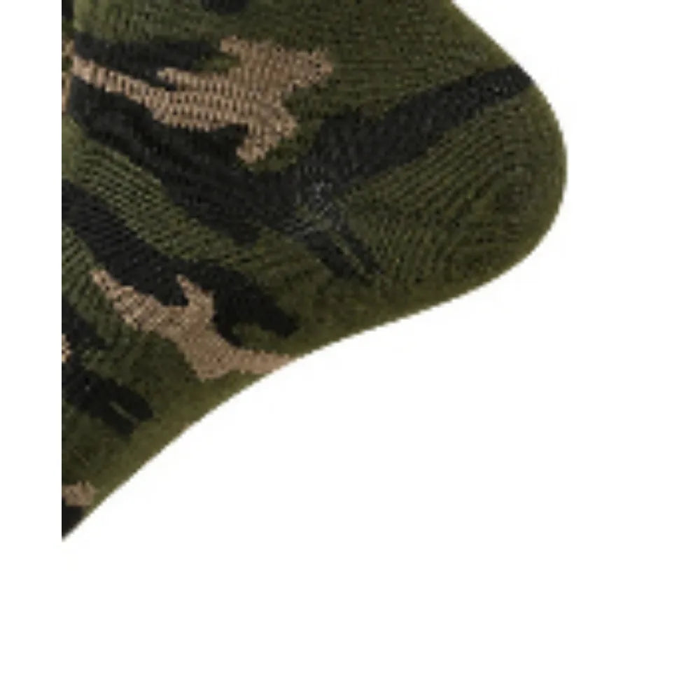 Accessoires de déguisement militaire : chaussettes camouflage vert armée (une paire)