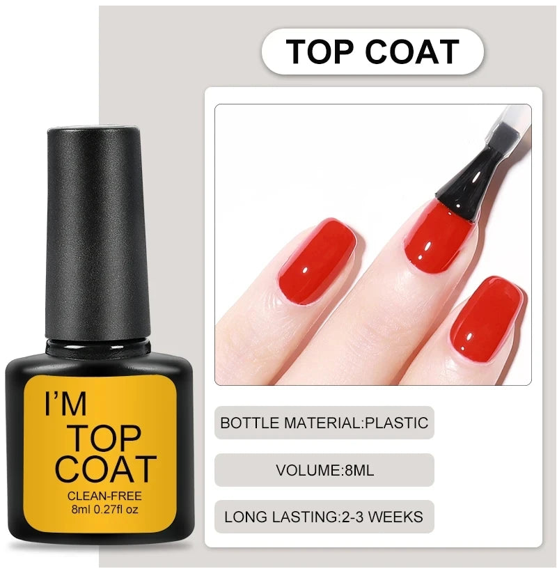 Kit de vernis à ongles semi-permanent avec lampe UV/LED et outils de manucure.