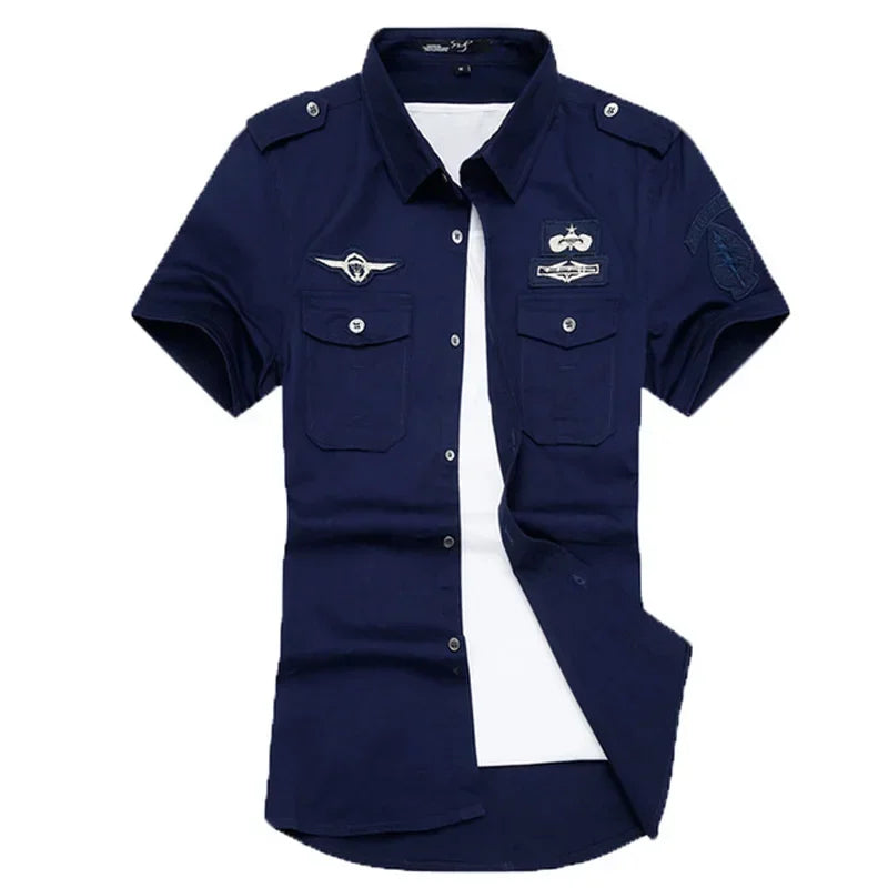 Summer Military Shirt - Airborne Tactical Air Assault Cotton Tee