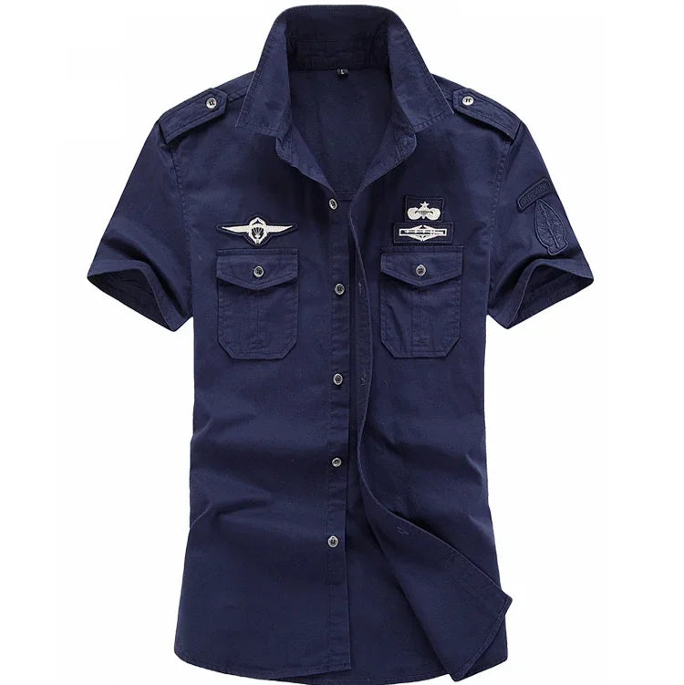 Summer Military Shirt - Airborne Tactical Air Assault Cotton Tee