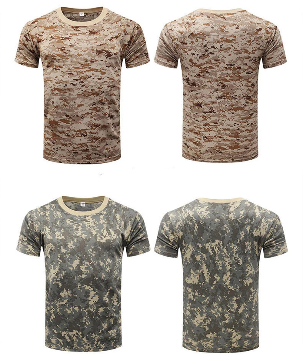 Outdoor Sports Camouflage T-Shirt - Quick Dry Hiking & Hunting Tee