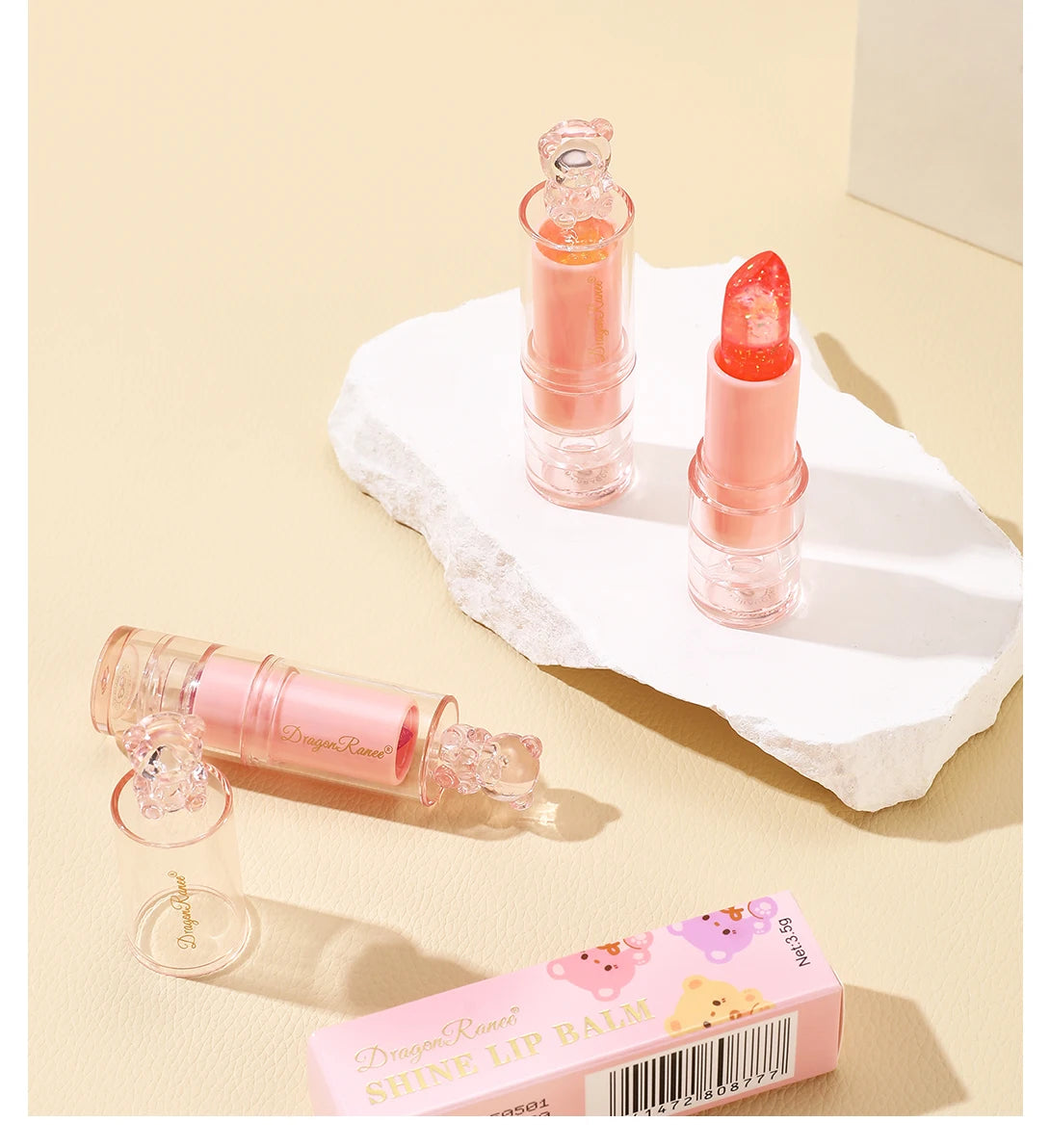 Color-Changing Glitter Lip Gloss