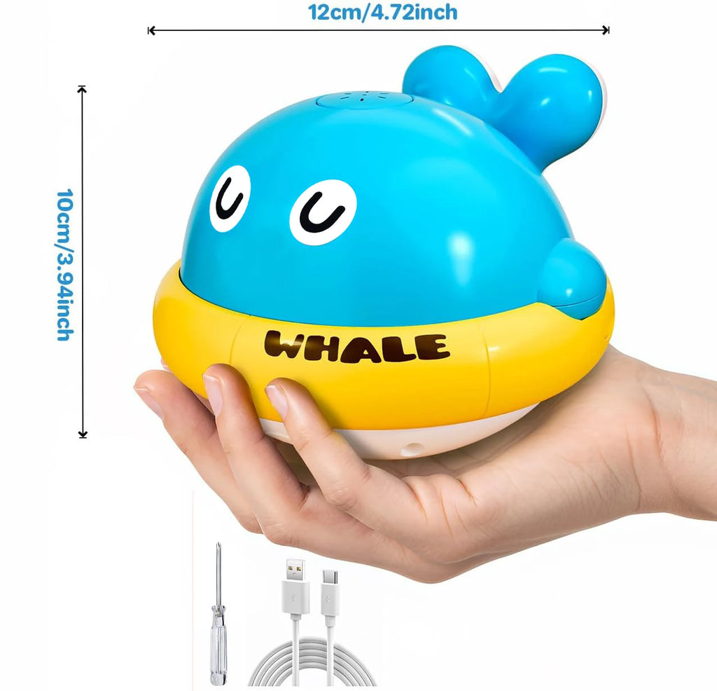Jouets de bain pour bébés et jeunes enfants, jouets de bain lumineux en forme de baleine, table d'arrosage avec fontaine pour le bain, jouets pour nourrissons.