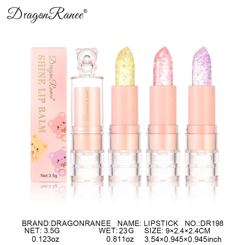Color-Changing Glitter Lip Gloss