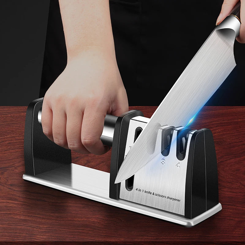 Outil d'affûtage quatre en un, pour une lame plus tranchante et plus efficace, accessoire de cuisine