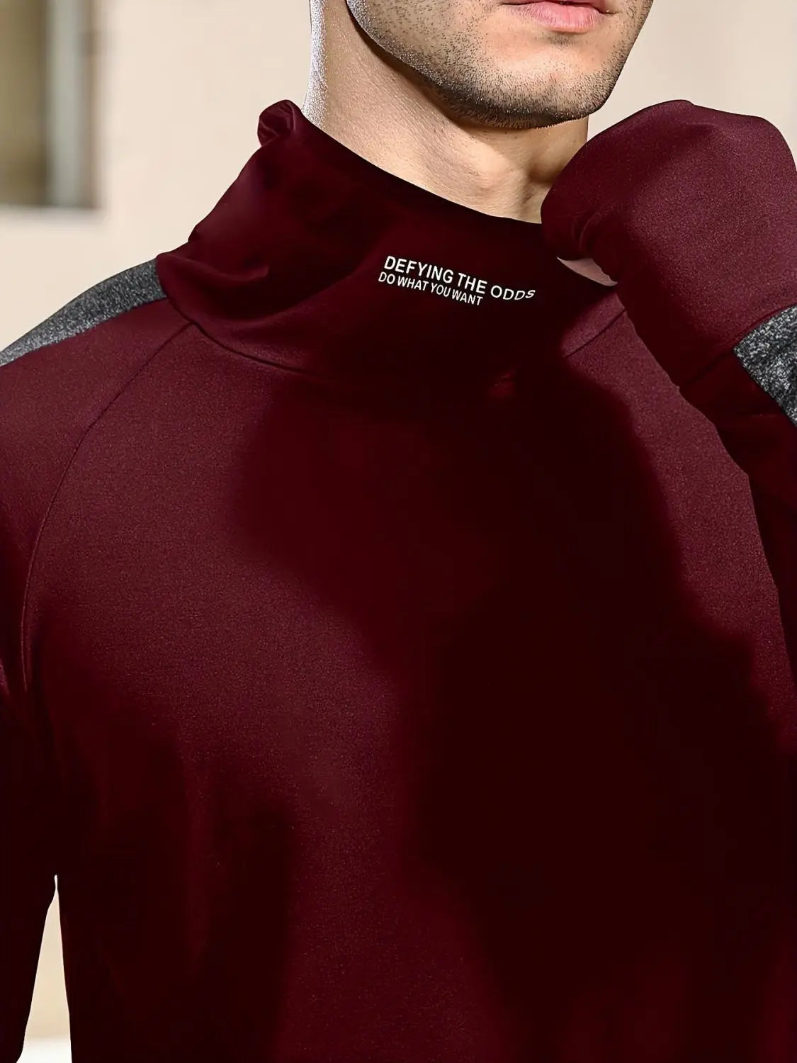 Men's Sports Hooded Quick-drying Breathable Cool Tight Outdoor Fitness Long-sleeved T-shirt