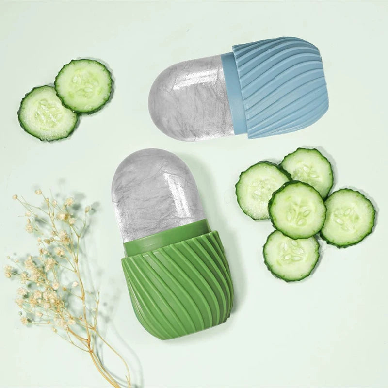 Silicone Ice Face Roller Mold Reusable Massage Skin Beauty Face Roller Reduce Puffiness Remove Dark Circles Skin Care Tools