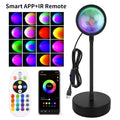 Lampe de nuit LED Tuya Smart Sunset, projecteur à distance USB RGB avec application Smart Life, idéale pour la décoration de chambre, la photographie, les fêtes et les naissances. Parfaite pour la décoration de chambre, les photos et les événements.