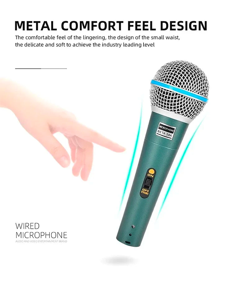 Microphone filaire professionnel - Karaoké, jeux vidéo et streaming en direct
