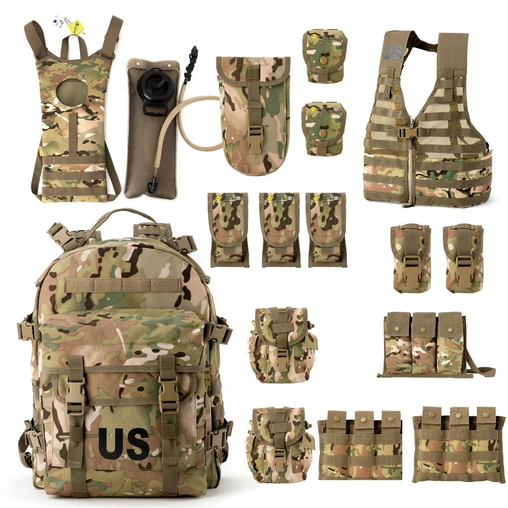 Military MOLLE 2 Tactical Vest Complete Set