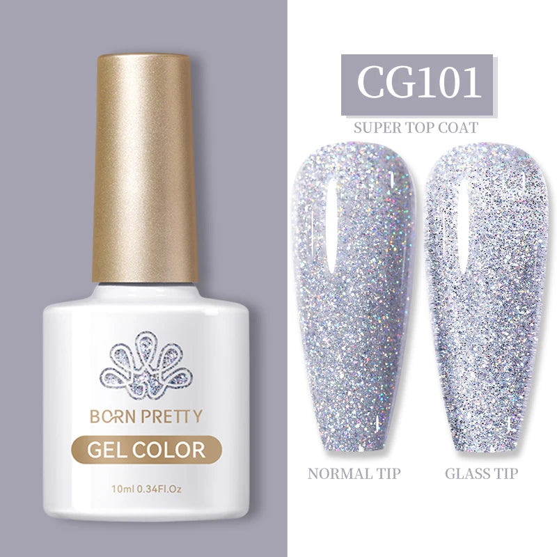 Vernis à ongles gel BORN PRETTY 10 ml, 130 couleurs, semi-permanent, semi-dissolvable, UV, base et top coat.