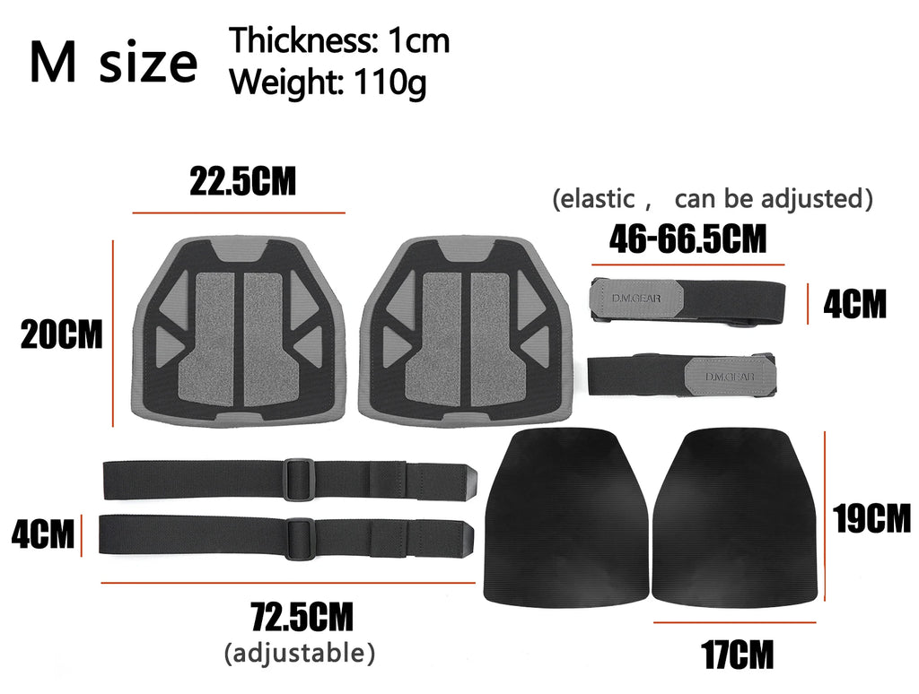 Gilet de protection d'épaule DMGear, équipement tactique de chasse, accessoire de protection pour airsoft, Molle, nylon universel