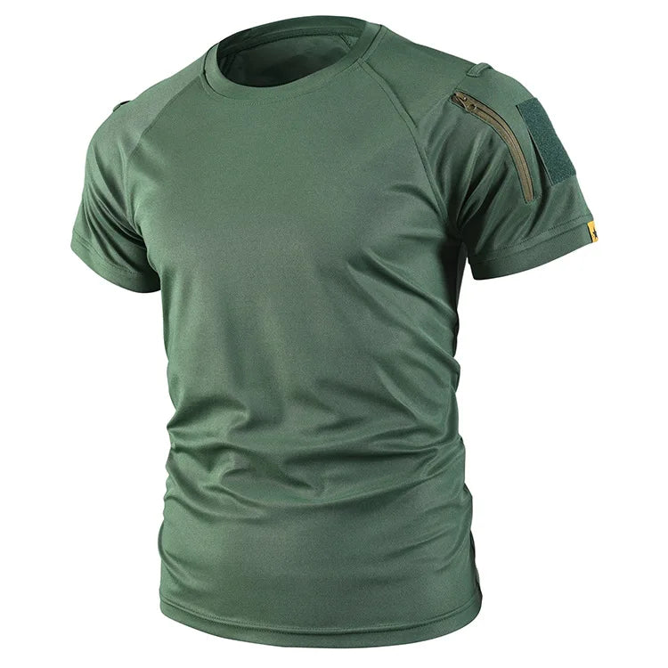 Tactical Short Sleeve T-Shirt - Quick Dry Athletic Military Tee