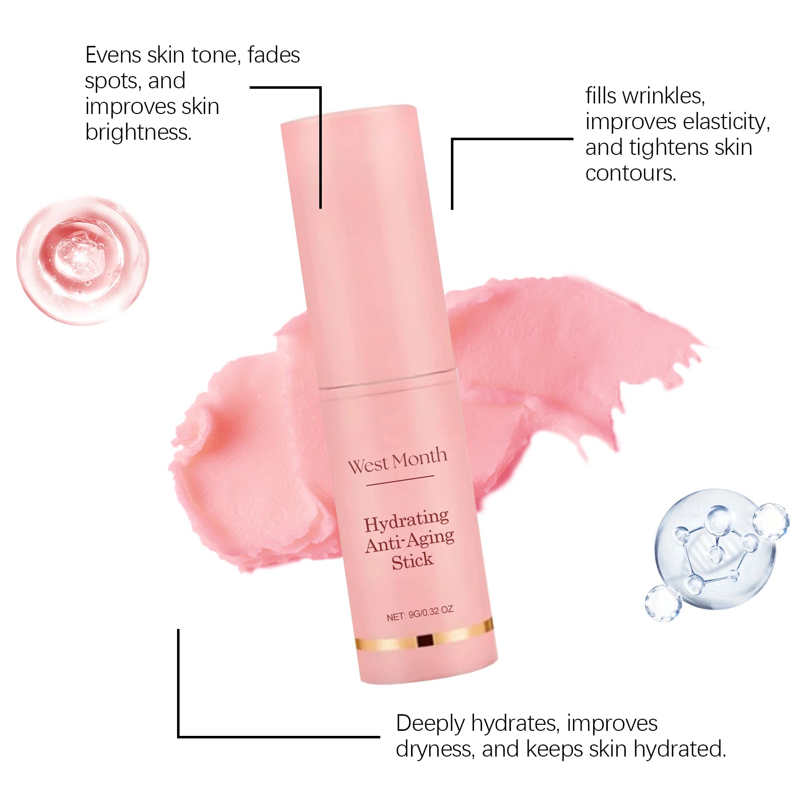 Moisturizing Multi Balm Stick Wrinkle Bounce Collagen Improving Wrinkle Universal Cream Dull Hydrating Stick Korean Skin Care