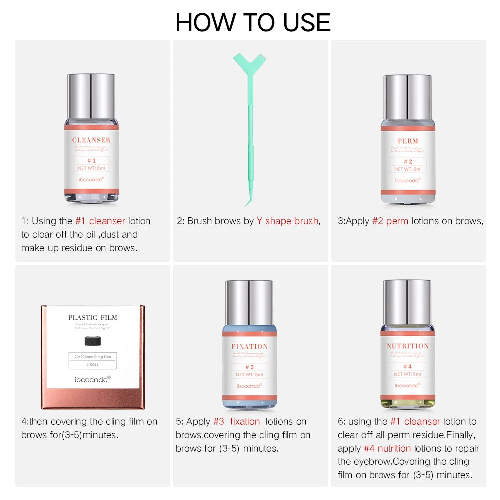 Professional Brow Lamination Kit - At-Home Eyebrow Lift & Perming Set