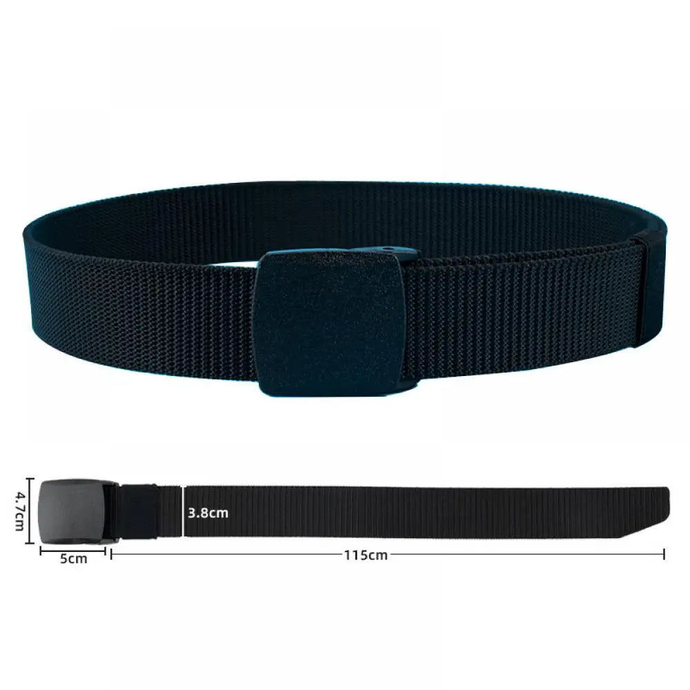 Ceinture militaire homme ajustable, ceinture tactique militaire pour le travail en extérieur et la chasse, avec boucle en plastique, 120 cm de longueur