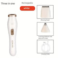 3-in-1 Electric Hair Removal Set - USB Rechargeable Trimmer for Nose, Body & Face