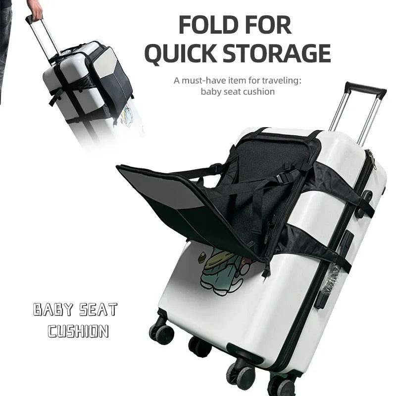 Siège enfant portable, équipement de voyage, coussin de sécurité trois points pour enfants de 1 à 8 ans